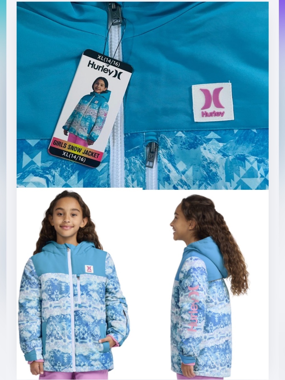 Hurley Girls Snow Jacket.